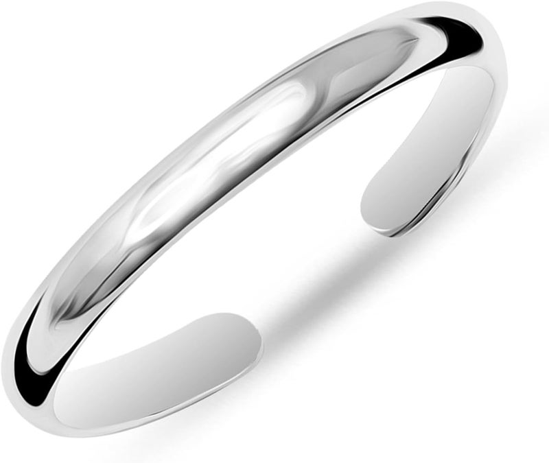 LeCalla 925 Sterling Silver Toe Rings for Women | Minimalist Classic Toe-Rings for Gifting Simple Open Adjustable Toe Band Ring for Women | Smoother and Comfortable to Wear - Image 1